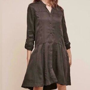 Anthropologie Holding Horses Mariona Hi-lo Shirtdress sz 10